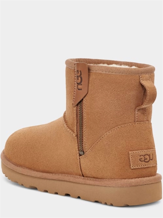 UGG Classic Mini Bailey Zip Støvler, Chestnut